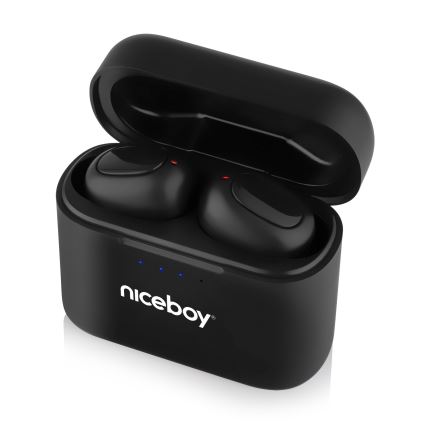 Niceboy Podsie 4 - беспроводные наушники с защитой IP54, чёрные