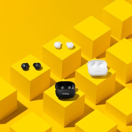 Niceboy Podsie 4 POP - Беспроводные наушники 400 mAh + 2x 40 mAh IPX4 белый