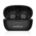 Niceboy Podsie 4 POP - Бездротові навушники 400 mAh + 2x 40 mAh IPX4 чорний