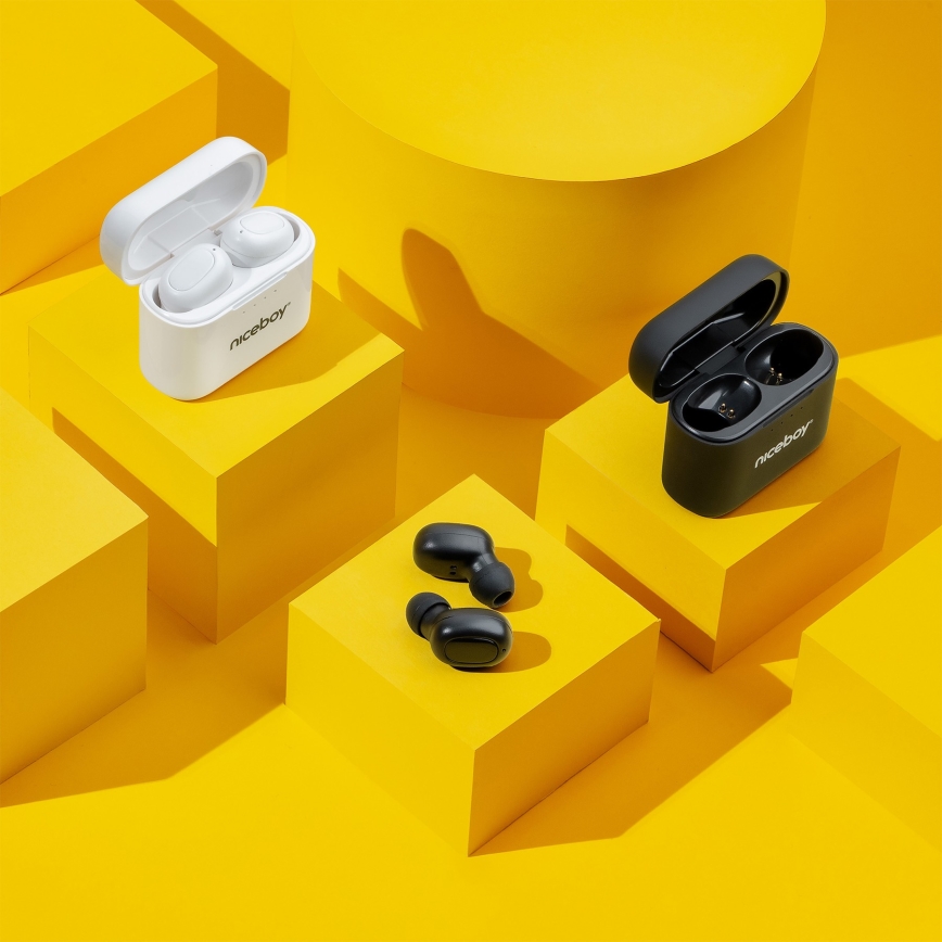 Niceboy Podsie 4 — бездротові навушники IP54, чорні