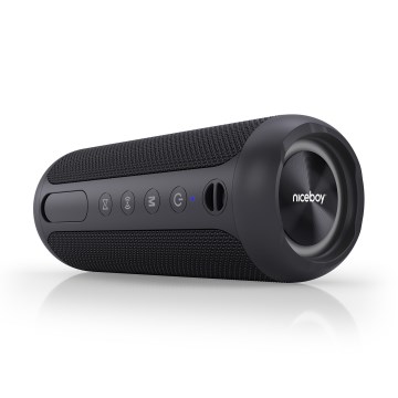 Niceboy Polaris - LED Безпровідний динамік з мікрофоном 30W/4000 mAh IPX7 чорний