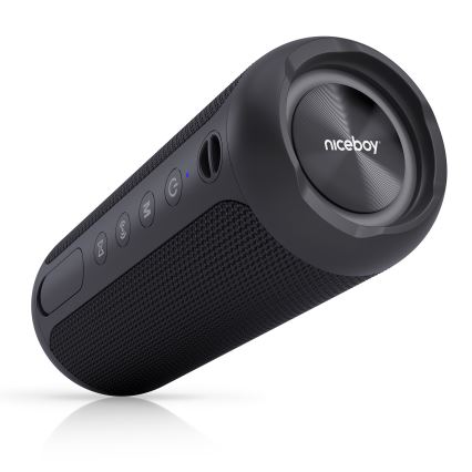 Niceboy Polaris - LED Безпровідний динамік з мікрофоном 30W/4000 mAh IPX7 чорний