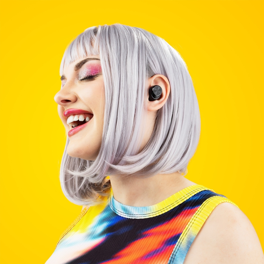 Niceboy Вбудована 4 - Бездротові навушники 500 mAh + 2x 70 mAh IPX5 чорний