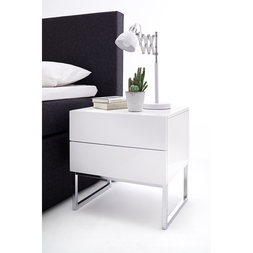 Нічна тумбочка ROCKY біла
