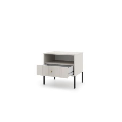 Нічний столик LUE бежевий/чорний