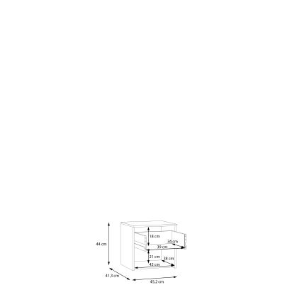 Нічний столик PANO бежевий