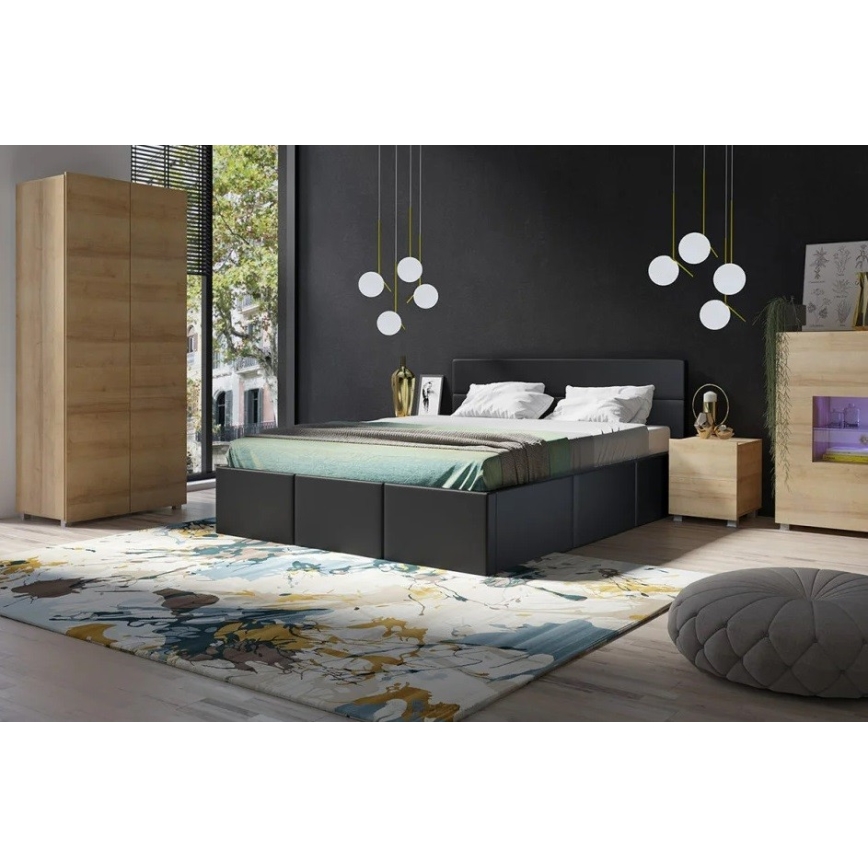 Нічний столик PAVO 45x40 см золотий дуб