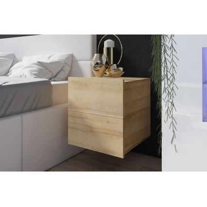 Нічний столик PAVO 45x40 см золотий дуб