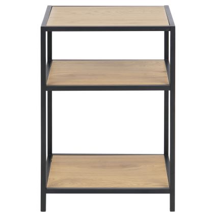 Нічний столик SARON дуб/чорний