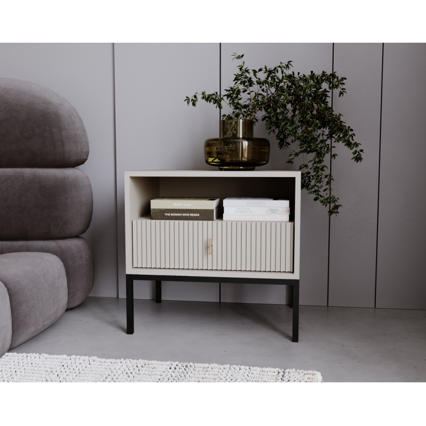 Нічний столик SUE бежевий/кашемір