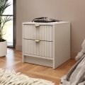 Нічний столик TIRENO 40x35 cm бежевого кольору