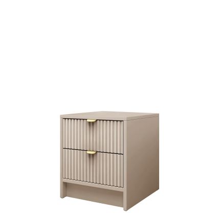 Нічний столик TIRENO 40x35 cm бежевого кольору