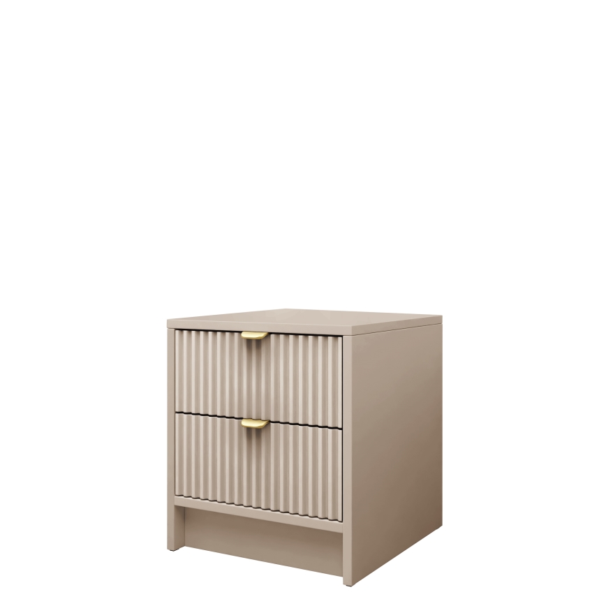 Нічний столик TIRENO 40x35 cm бежевого кольору