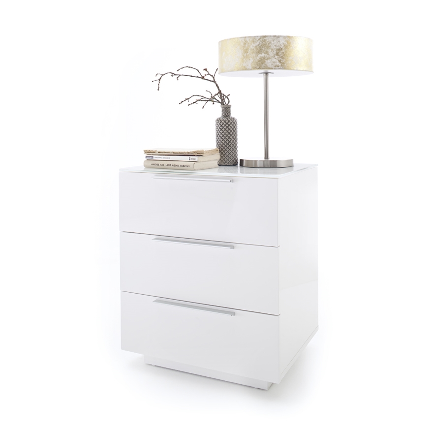 Нічний столик ROCKY XXL білий