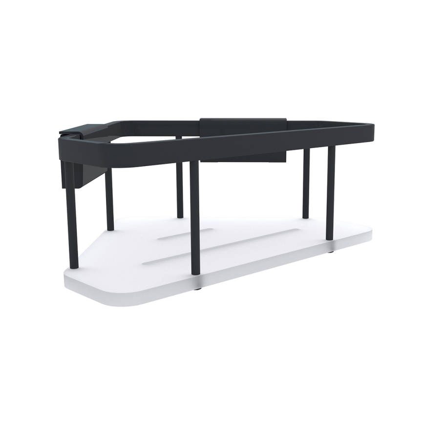 NIMCO Ki-14003-B-90 - Настенная полка для душа KIBO матовый черный/белый