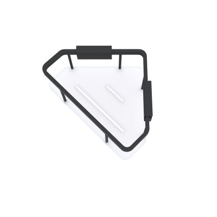 NIMCO Ki-14003-B-90 - Настінна полиця для душу KIBO матовий чорний/білий