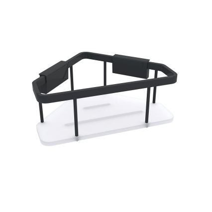 NIMCO Ki-14003-B-90 - Настінна полиця для душу KIBO матовий чорний/білий