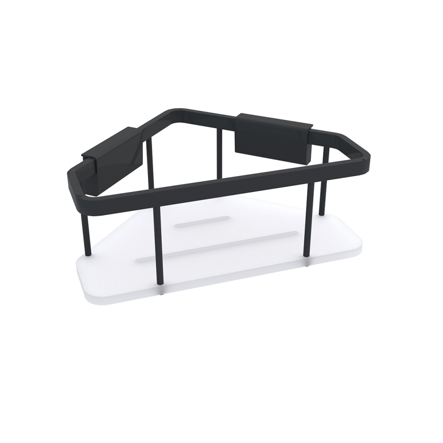 NIMCO Ki-14003-B-90 - Настінна полиця для душу KIBO матовий чорний/білий