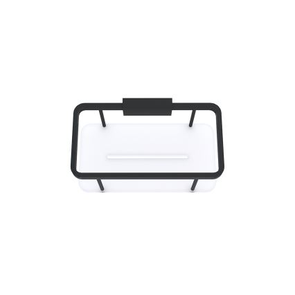 NIMCO Ki-14015-B-90 - Настінна полиця для душу KIBO матовий чорний/білий