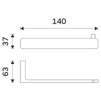 NIMCO MA 29055-26 - Тримач для туалетного паперу MAYA глянцевий хром