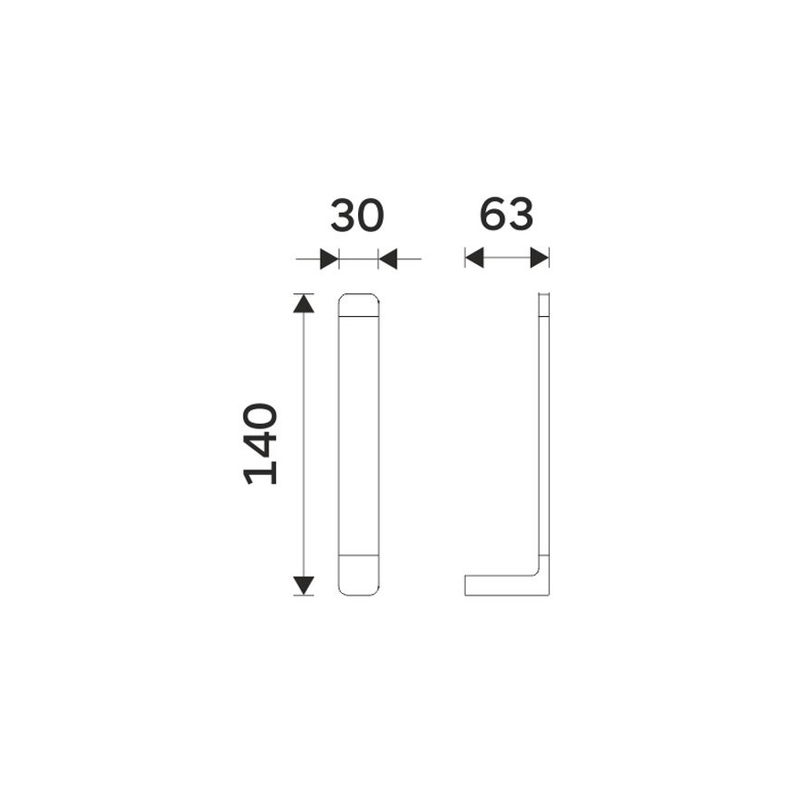 NIMCO MA 29055R-26 - Держатель туалетной бумаги MAYA блестящий хром