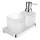 NIMCO MA 2905831C-26 - Настенный дозатор мыла и toothbrush stand MAYA 320 мм матовая стекло/блестящий хром