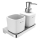 NIMCO MA 2905831K-T-26 - Настенный дозатор мыла и toothbrush stand MAYA 320 мм белая/блестящий хром