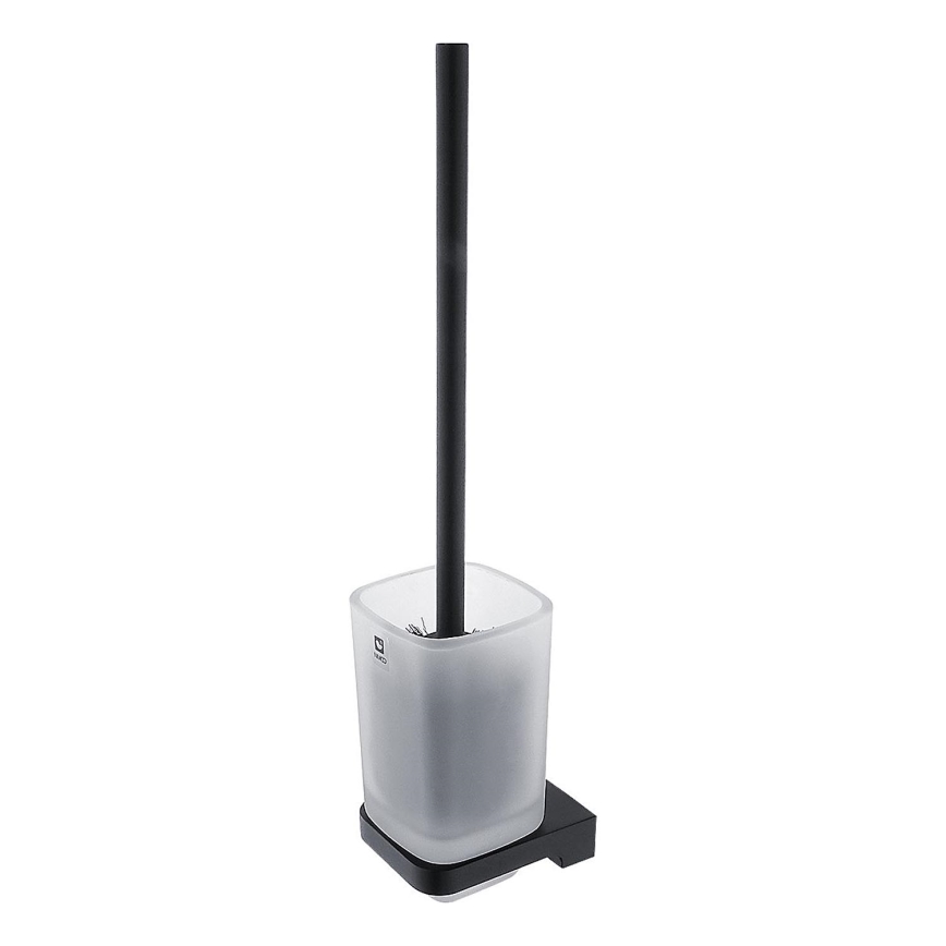 NIMCO MAC 29094CN-90 - Настенный ершик для унитаза MAYA матовое стекло/матовый черный