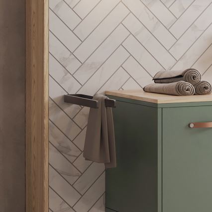 NIMCO MAC 29098-90 - Держатель для полотенец MAYA 37 см матовый черный