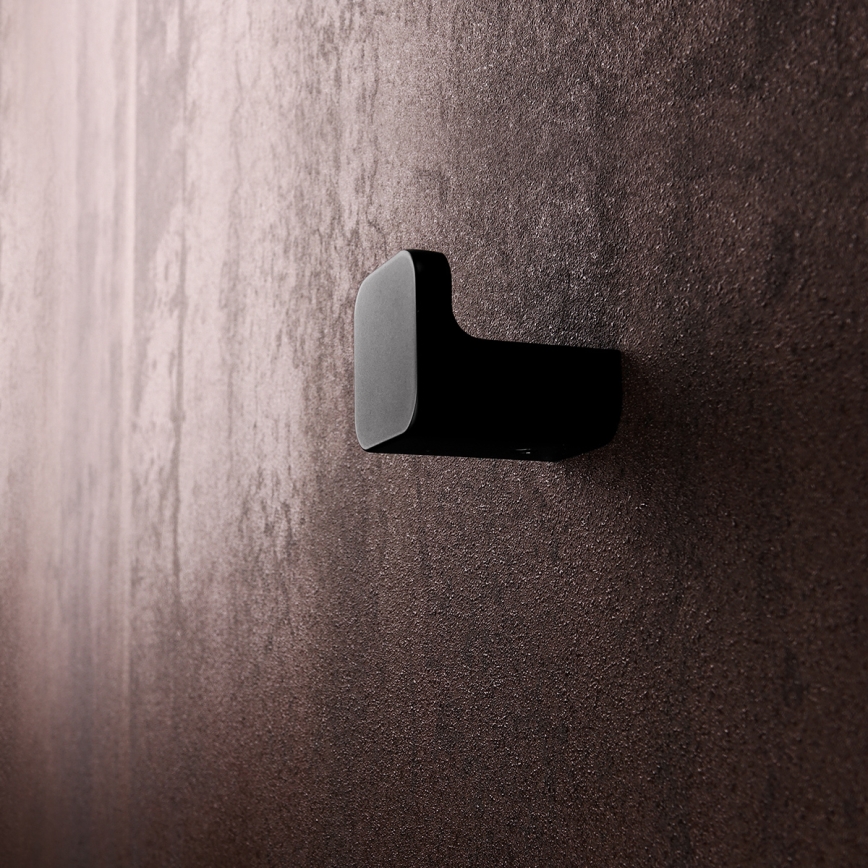 NIMCO MAC set-31K-T-90 - Настінний дозатор для мила, підставка для зубних щіток і настінний гачок MAYA 320 мл білий/матовий чорний