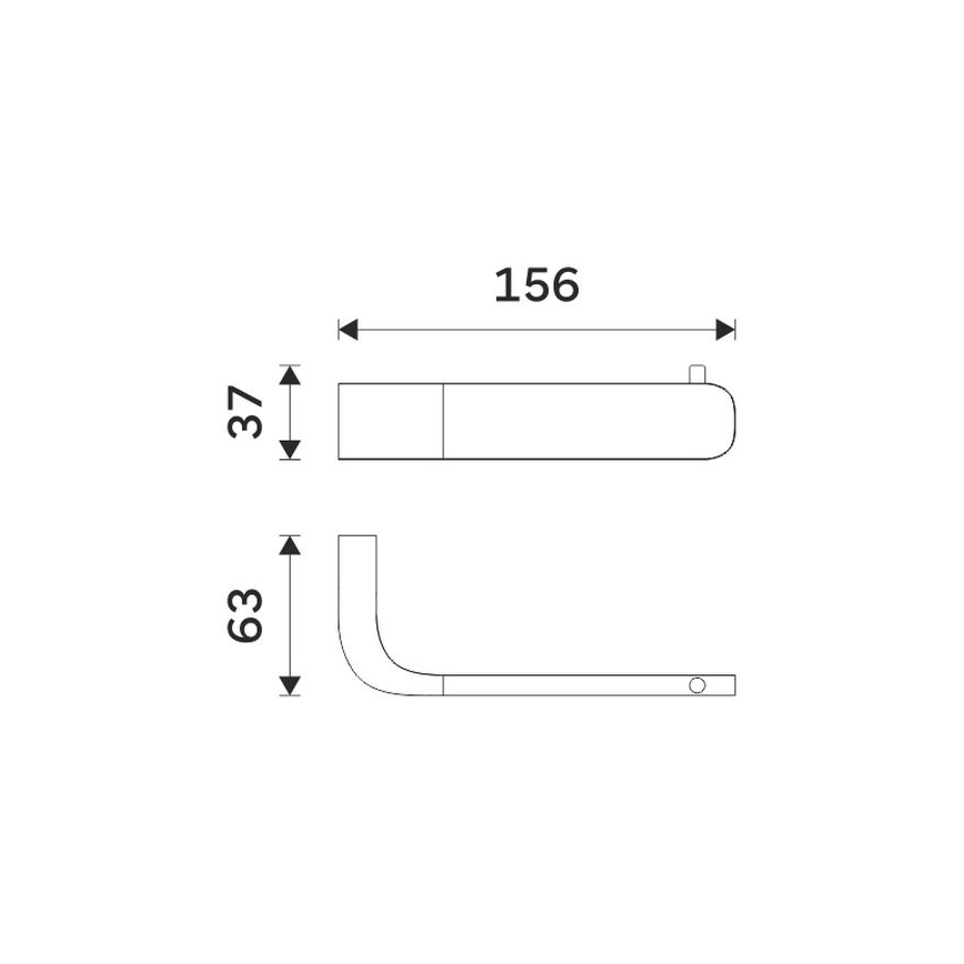 NIMCO NK 30055-26 - Тримач для туалетного паперу NIKAU глянцевий хром