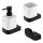 NIMCO NKC набор-31K-T-90 - Настенный-mounted soap dispenser, toothbrush stand и настенная hook NIKAU 320 мм белая/матовая черная