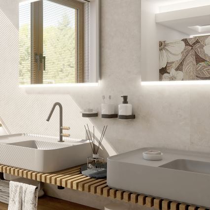 NIMCO NKC набор-31K-T-90 - Настенный-mounted soap dispenser, toothbrush stand и настенная hook NIKAU 320 мм белая/матовая черная