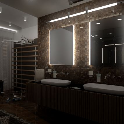 NIMCO ZP 11001 - Підсвічене дзеркало для ванної кімнати LED/21W/230V 6500K 70x50 cm IP44