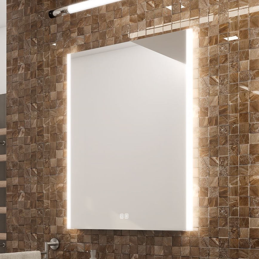 NIMCO ZP 11001VX - диммируемое LED-зеркало с подсветкой для ванной, LED/21W/230V 3000-6500K 70x50 см IP44