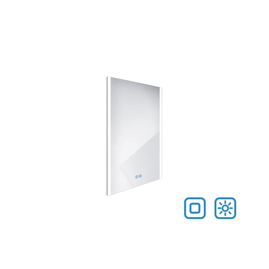 NIMCO ZP 11001VX - Дзеркало для ванної з LED підсвіткою та регулюванням яскравості LED/21W/230V 3000-6500K 70x50 см IP44