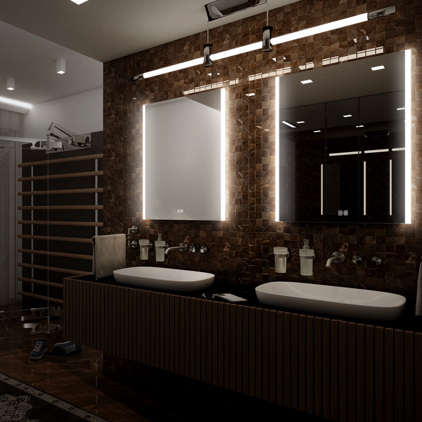NIMCO ZP 11001VX - Дзеркало для ванної з LED підсвіткою та регулюванням яскравості LED/21W/230V 3000-6500K 70x50 см IP44