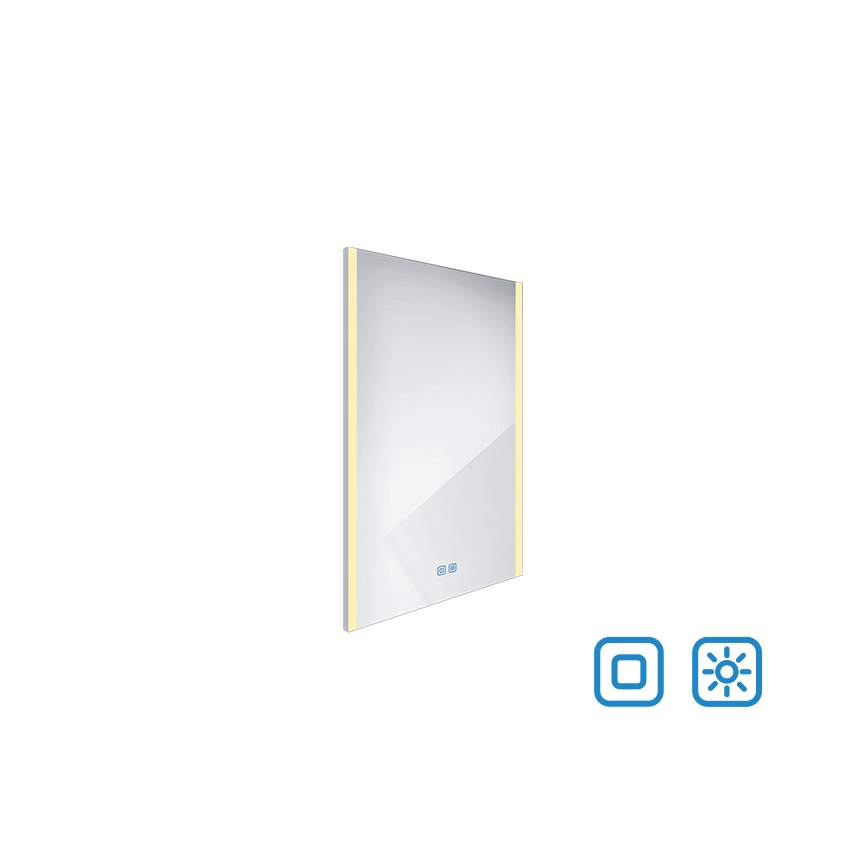 NIMCO ZP 11001VX - диммируемое LED-зеркало с подсветкой для ванной, LED/21W/230V 3000-6500K 70x50 см IP44