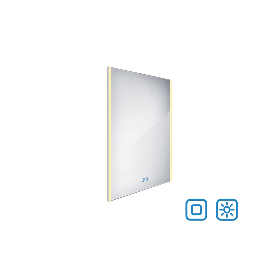 NIMCO ZP 11002VX - Дзеркало для ванної з LED підсвіткою та регулюванням яскравості LED/24W/230V 3000-6500K 80x60 см IP44