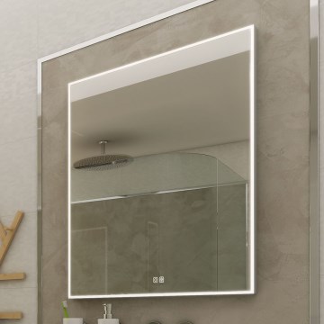 NIMCO ZP 13002VX - диммируемое LED-зеркало для ванной с подсветкой LED/41W/230V 3000-6500K 80x60 см IP44