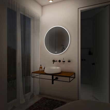 NIMCO ZP 26000RVX - LED дзеркало для ванної з підсвічуванням та регульованою яскравістю LED/26W/230V 3000-6500K діам. 60 см IP44