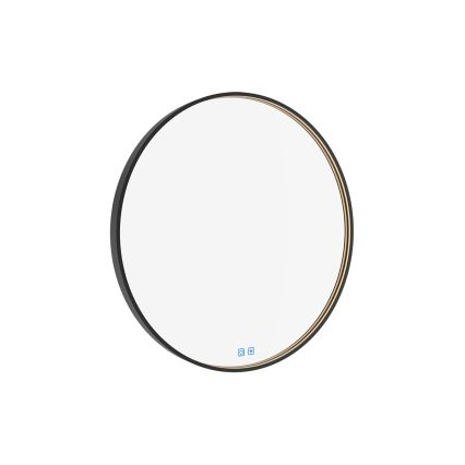 NIMCO ZPC 31001RVX-90 - Дзеркало для ванної з LED підсвіткою та регулюванням яскравості LED/22W/230V 3000-6500K діаметр 70 см матовий чорний IP44