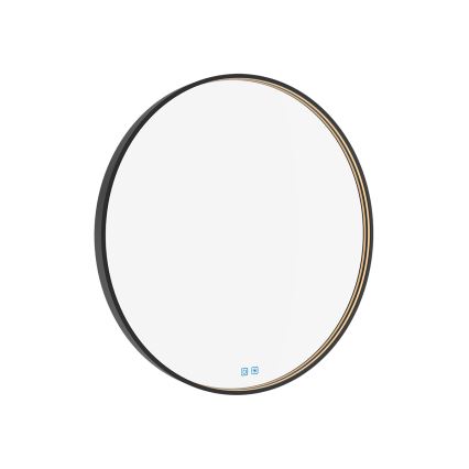 NIMCO ZPC 31002RVX-90 - Дзеркало для ванної з LED підсвіткою та регулюванням яскравості LED/26W/230V 3000-6500K діаметр 80 см матовий чорний IP44