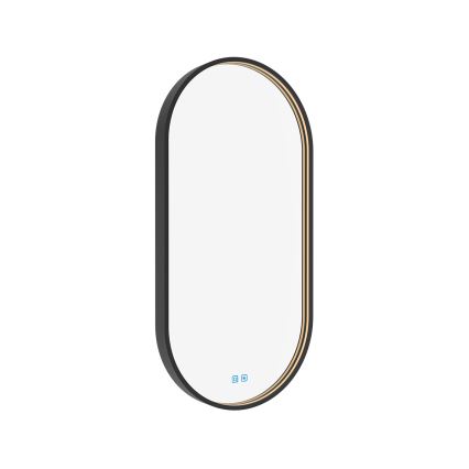NIMCO ZPC 32002LVX-90 - Дзеркало для ванної з LED підсвіткою та регулюванням яскравості LED/25W/230V 3000-6500K 80x40 см матовий чорний  IP44