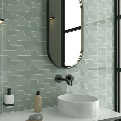 NIMCO ZPC 32002LVX-90 - LED дзеркало для ванної кімнати з підсвічуванням і регульованою яскравістю LED/25W/230V 3000-6500K 80x40 см матове чорне IP44