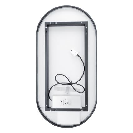 NIMCO ZPC 32002LVX-90 - Зеркало для ванной комнаты со светодиодной подсветкой и регулированием яркости LED/25W/230V 3000-6500K 80x40 см матовый черный IP44