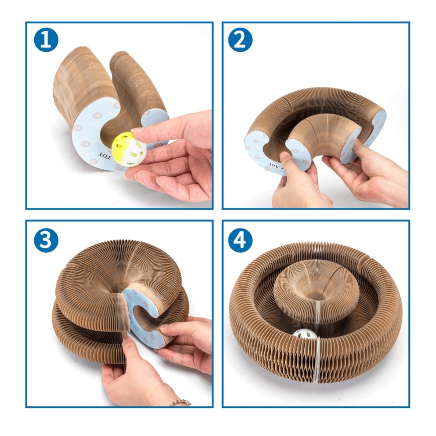 Nobleza - Когтеточка для кішок 3 в 1 коричнева