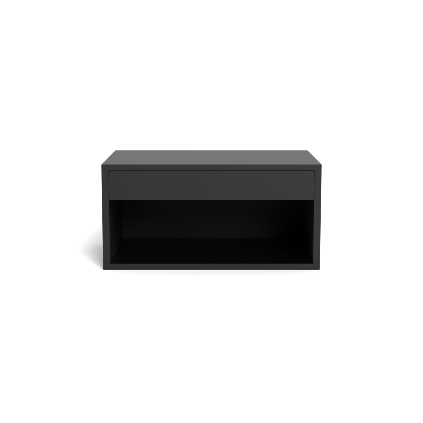 Ночная тумбочка LIGNE 50x35 cm чёрная