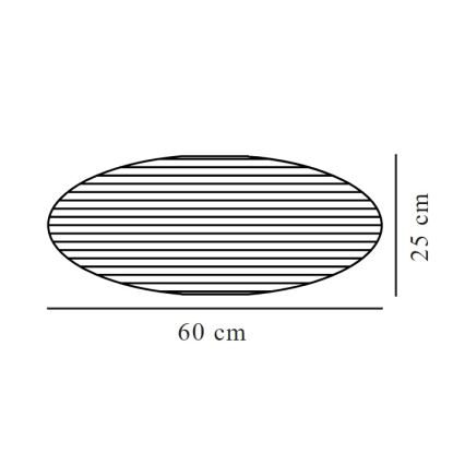 Nordlux - Абажур для люстры VILLO E27 диаметр 60 см коричневый