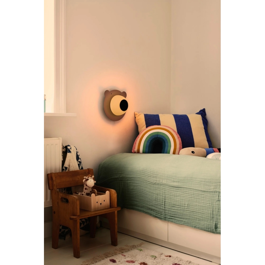 Nordlux - Детский настенный светильник BRUNA BEAR 1xE14/25W/230V медведь